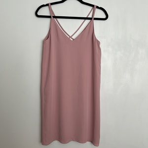 Topshop Light Dusty Pink Tank Strappy Dress Mini